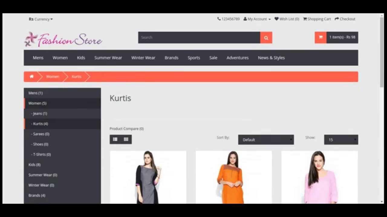 Online Shopping Store Using Php With Source Code Sour 0664