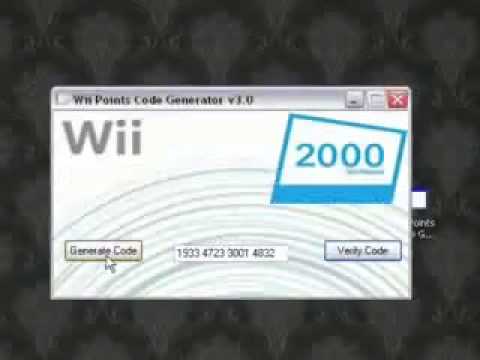 Free Wii Points Generator Unlock Code